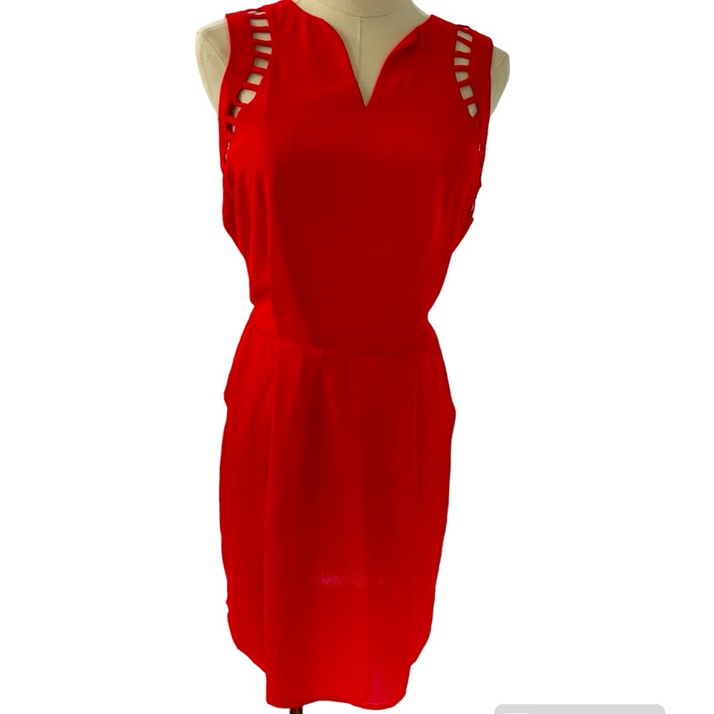 New!! Adelyn Rae Cutout Orange Dress